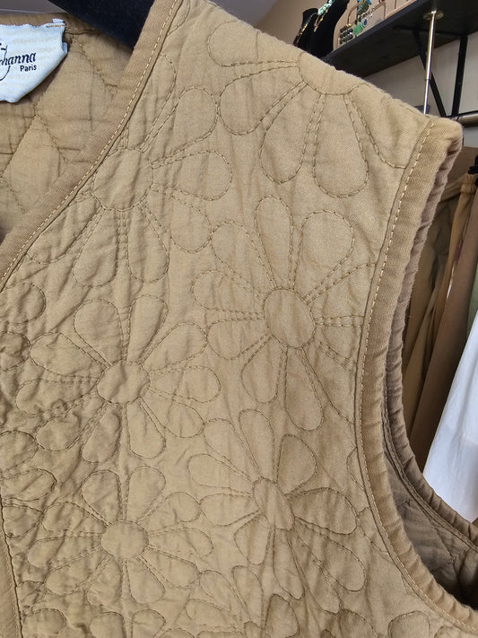 Gilet sans manche moutarde Johanna Paris