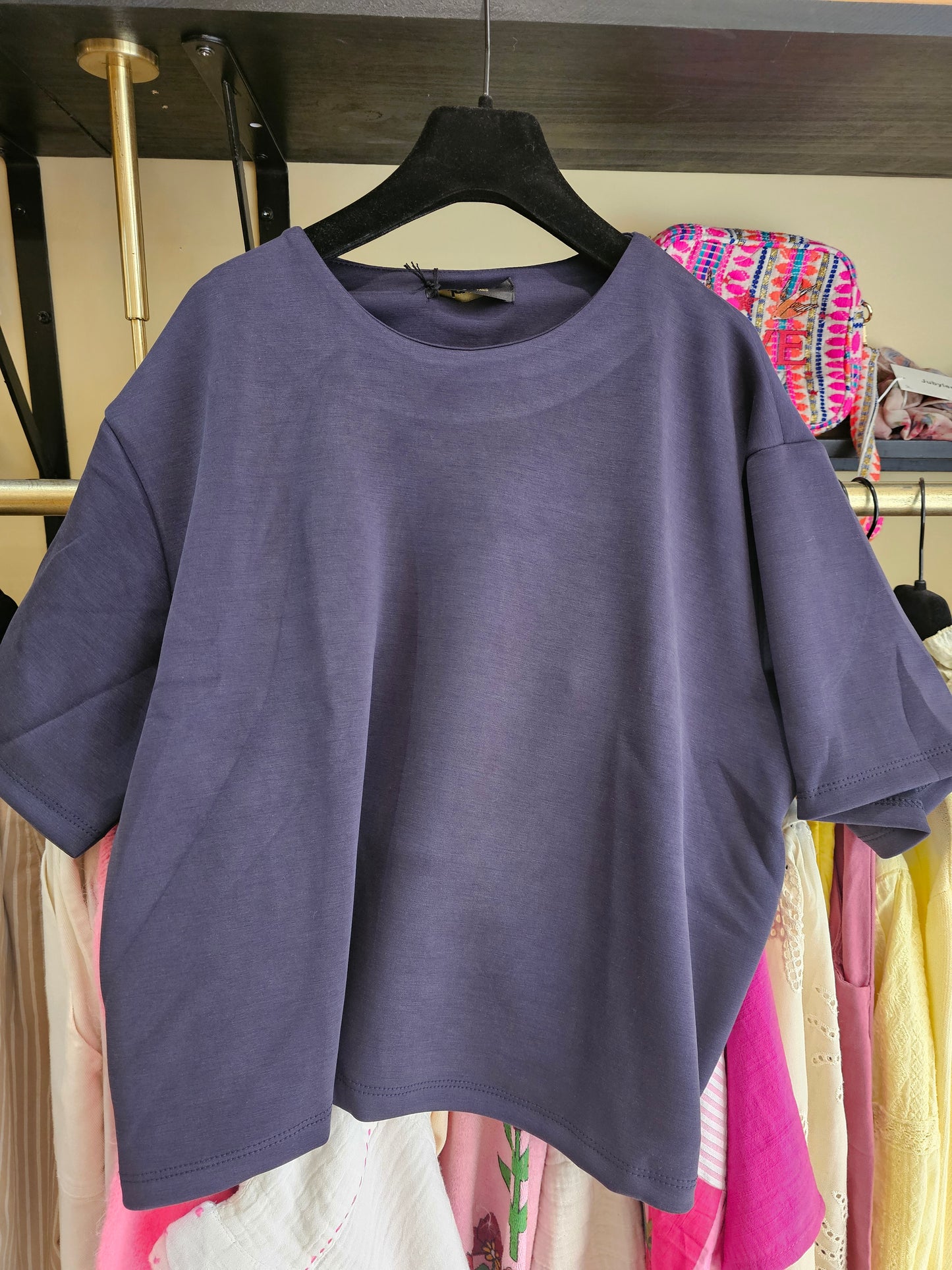 Tshirt molletonné marine