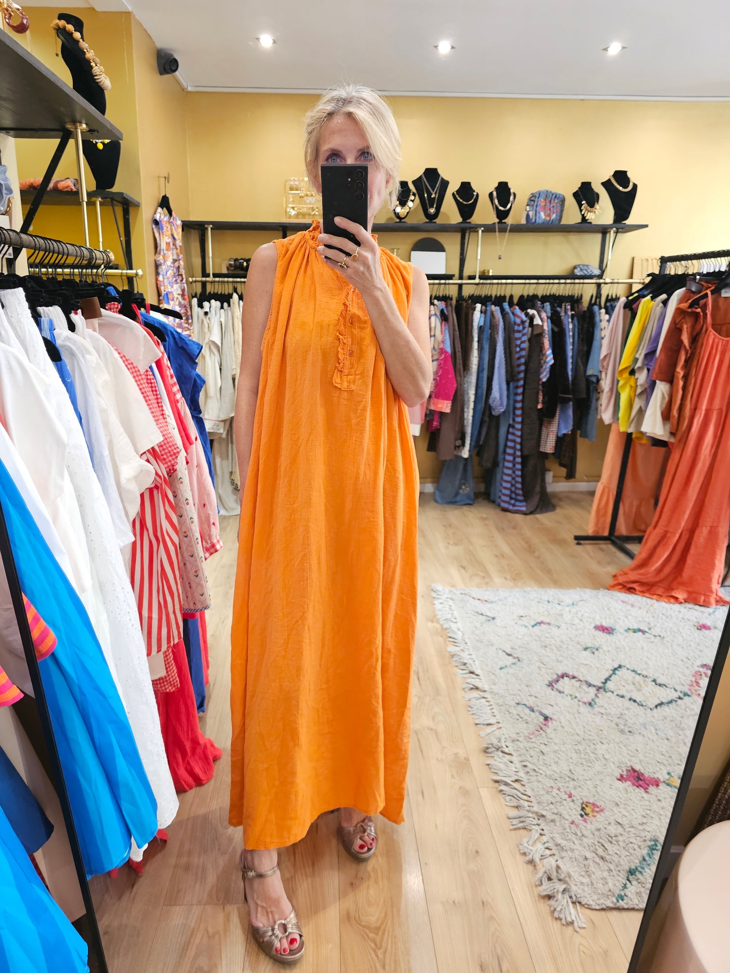 Robe orange Johanna Paris