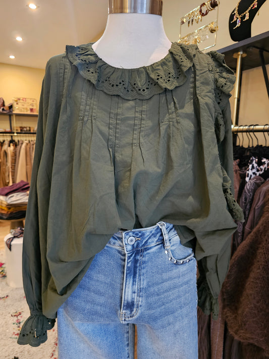 Blouse kaki Johanna Paris