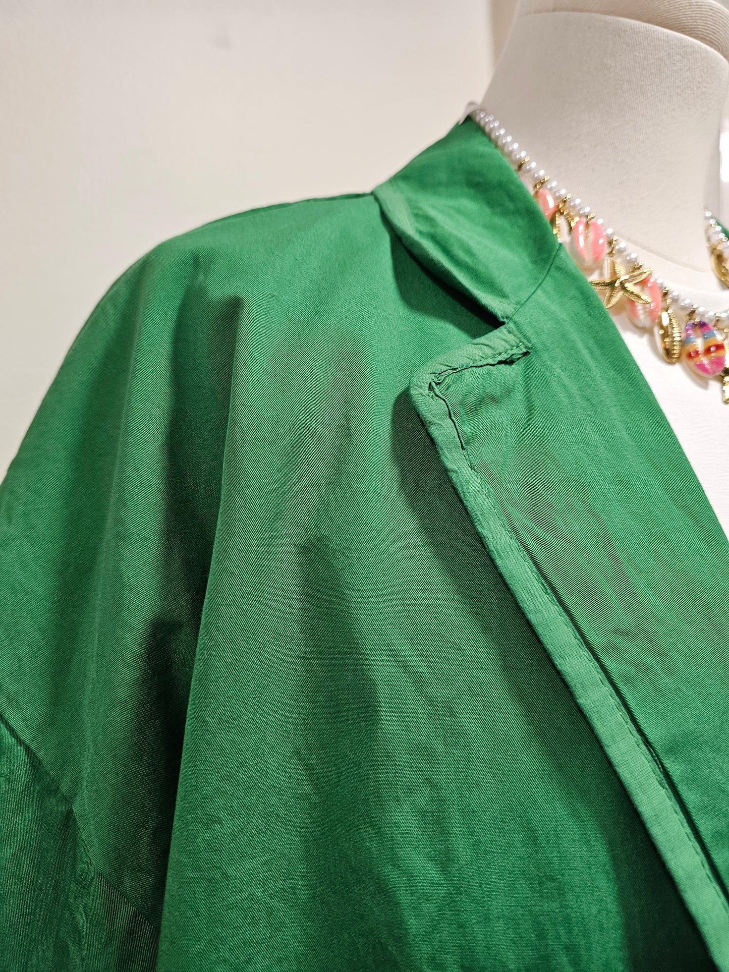 Veste verte en coton