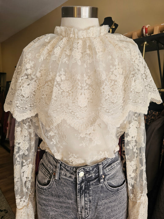 Blouse dentelle