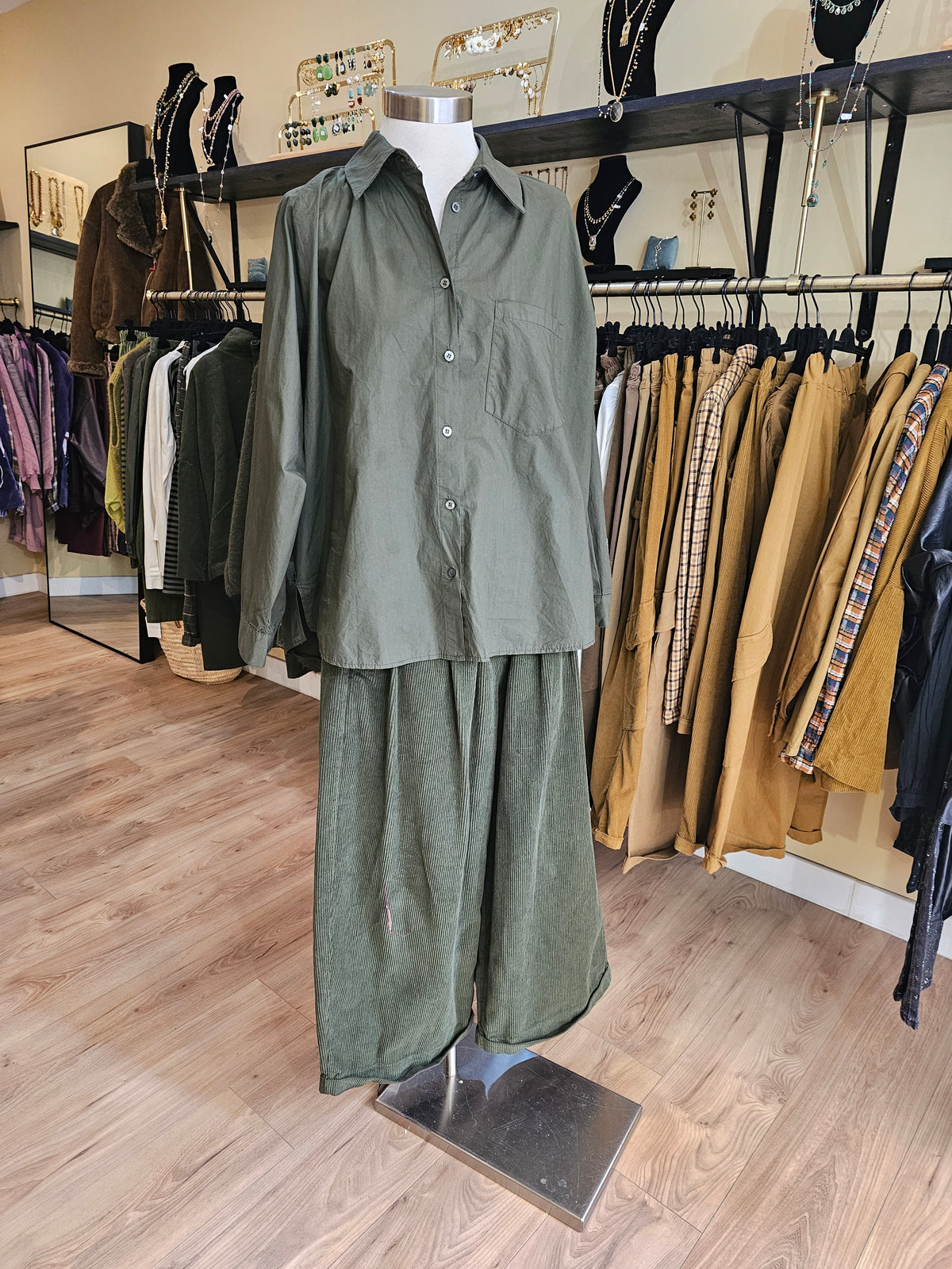 Chemise kaki Johanna Paris