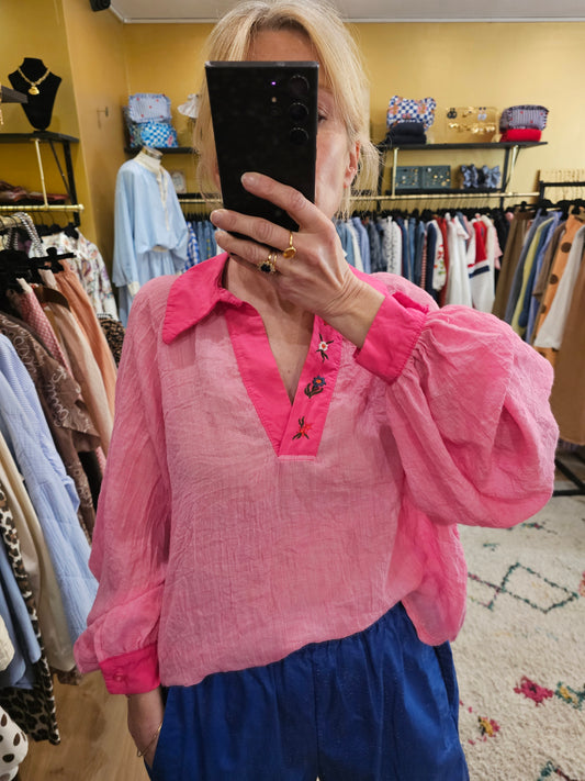 Blouse fushia Johanna Paris