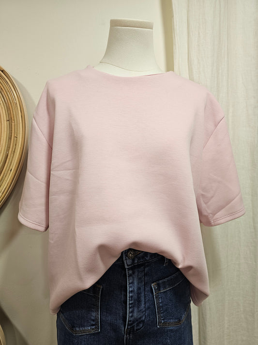 Tshirt molletonné rose bb