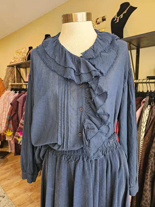 Blouse col à volants Johanna Paris