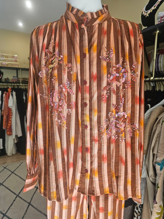 Chemise brodée sequins The corner