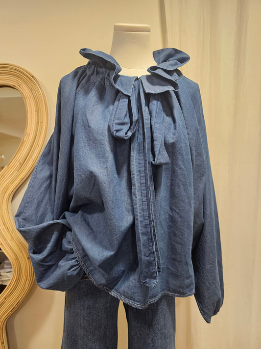 Chemise col à nouer Johanna Paris