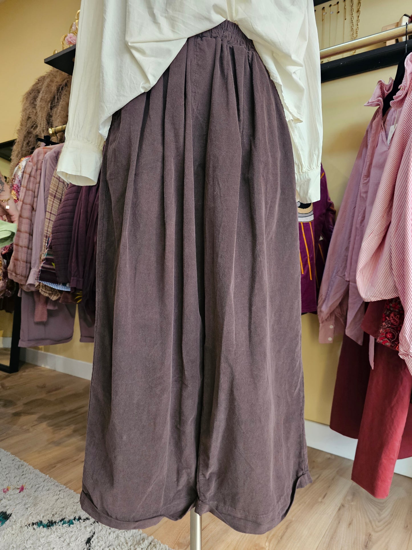 Pantalon large en velours Johanna Paris