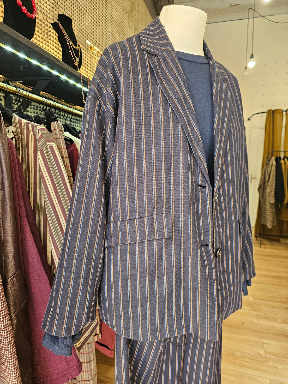 Veste marine rayée Johanna Paris