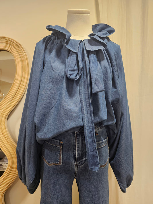 Chemise col à nouer Johanna Paris