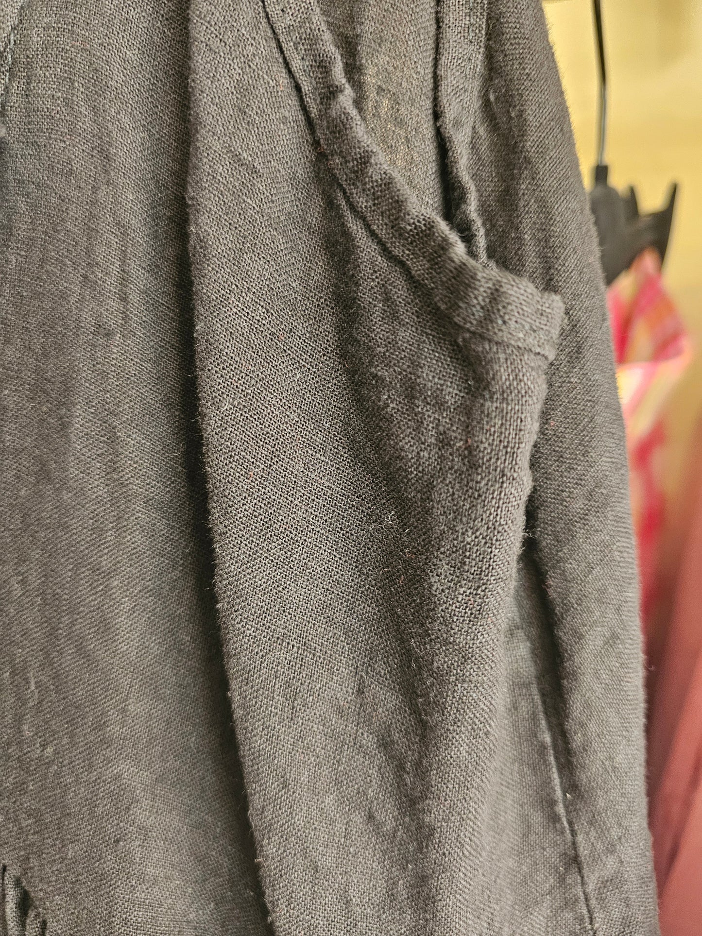 Robe en lin noir Johanna Paris