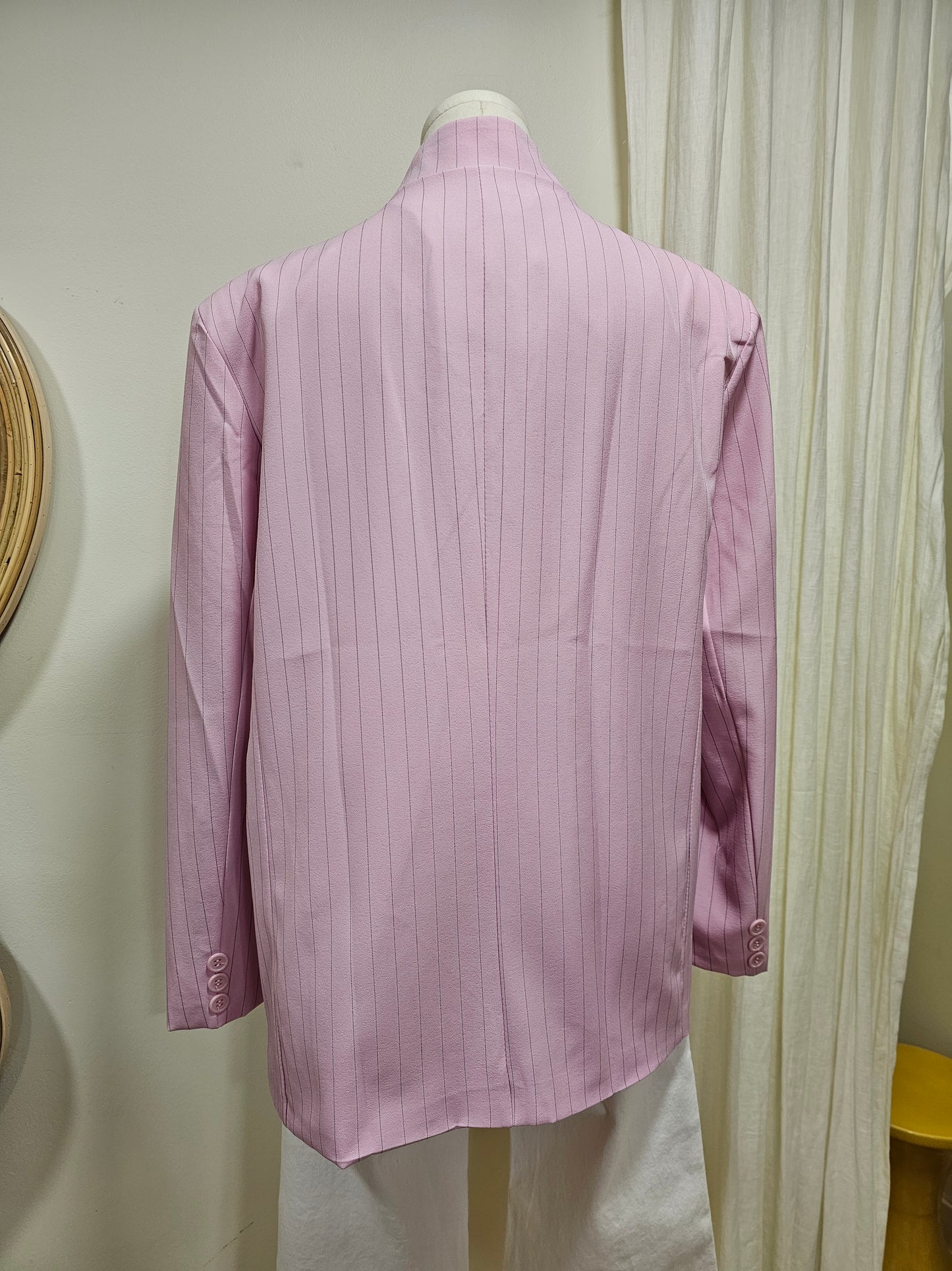 Veste rose rayée