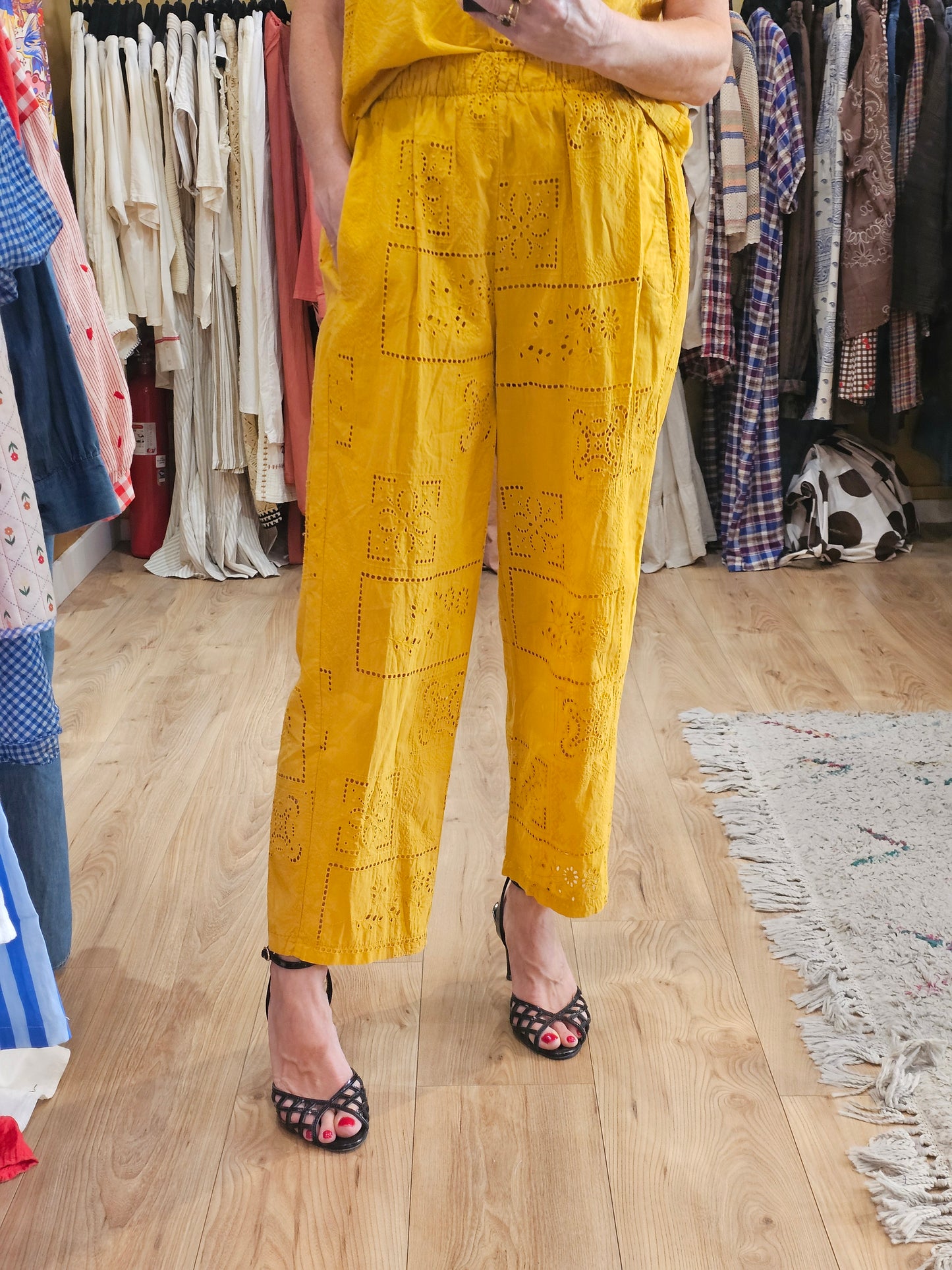 Pantalon en broderie anglaise Johanna Paris