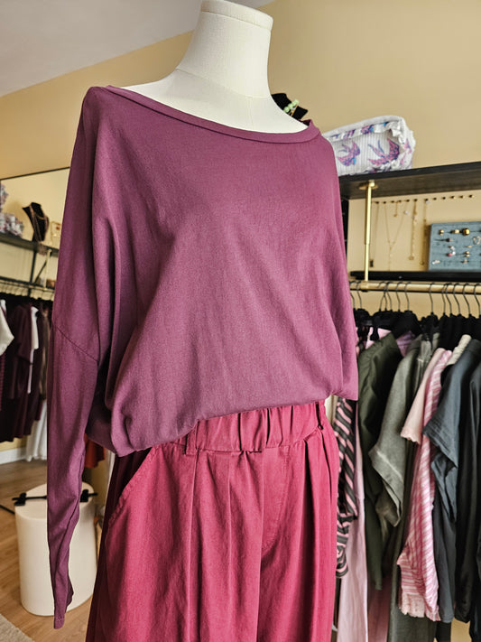 Tshirt biba prune manches longues Johanna paris