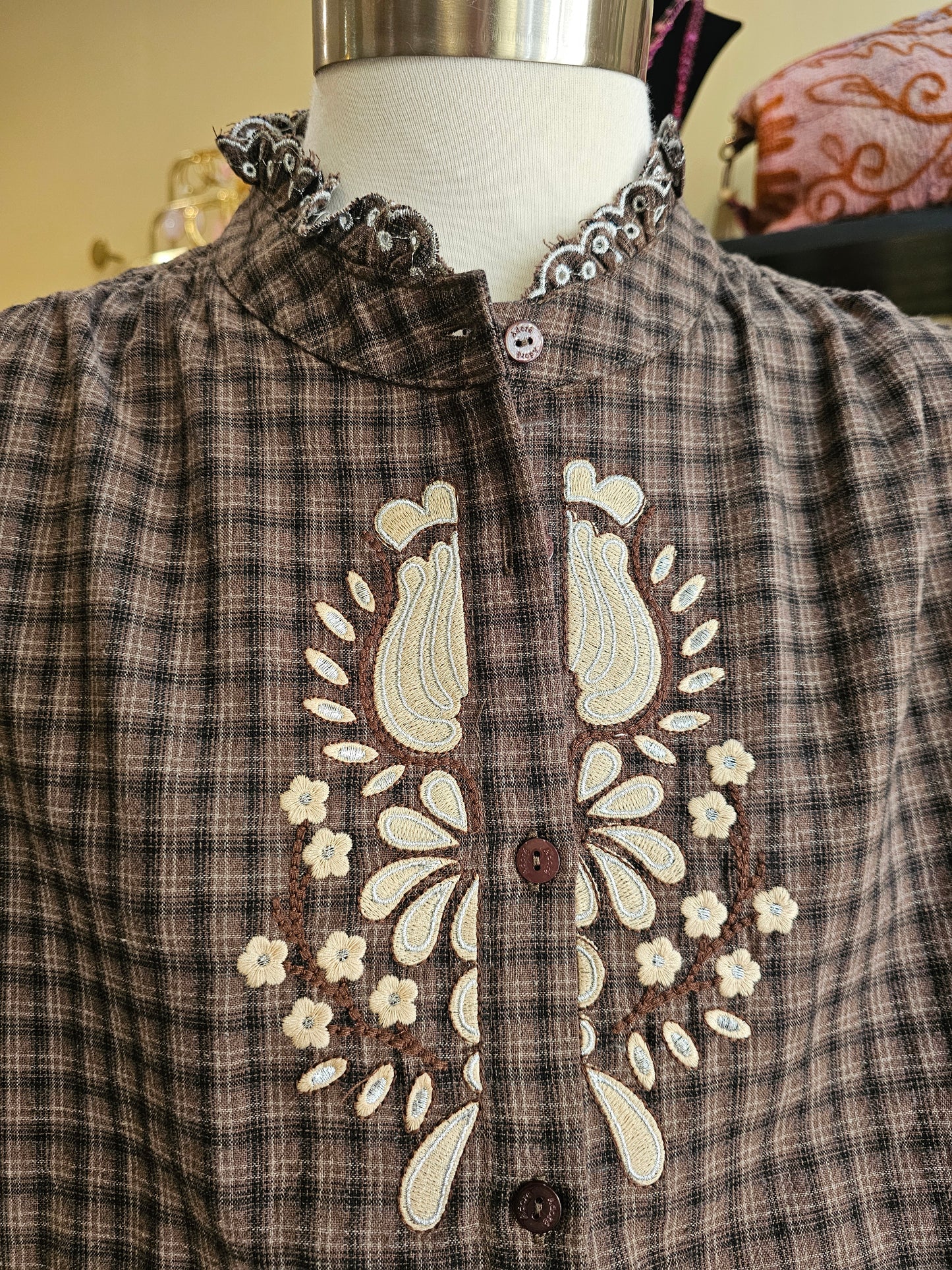 Chemise à carreaux