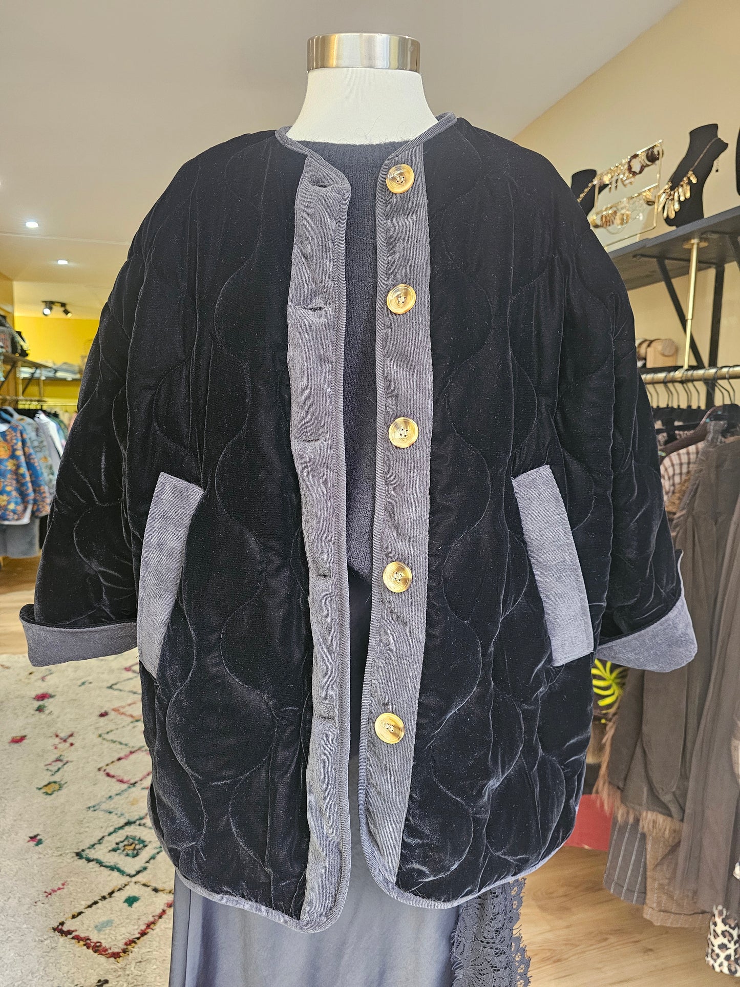 Veste en velours noir Johanna Paris