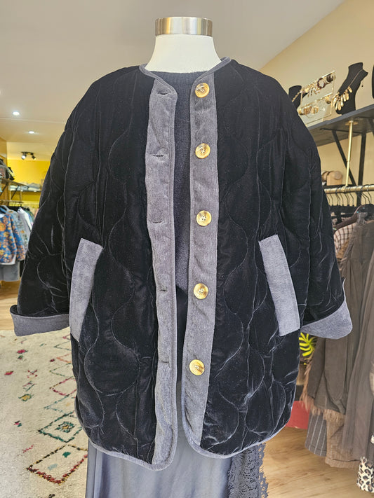 Veste en velours noir Johanna Paris