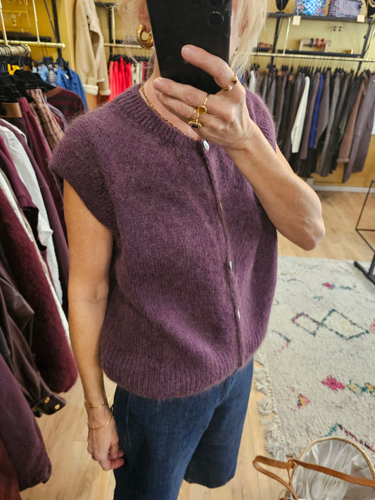 Gilet debardeur en mohair
