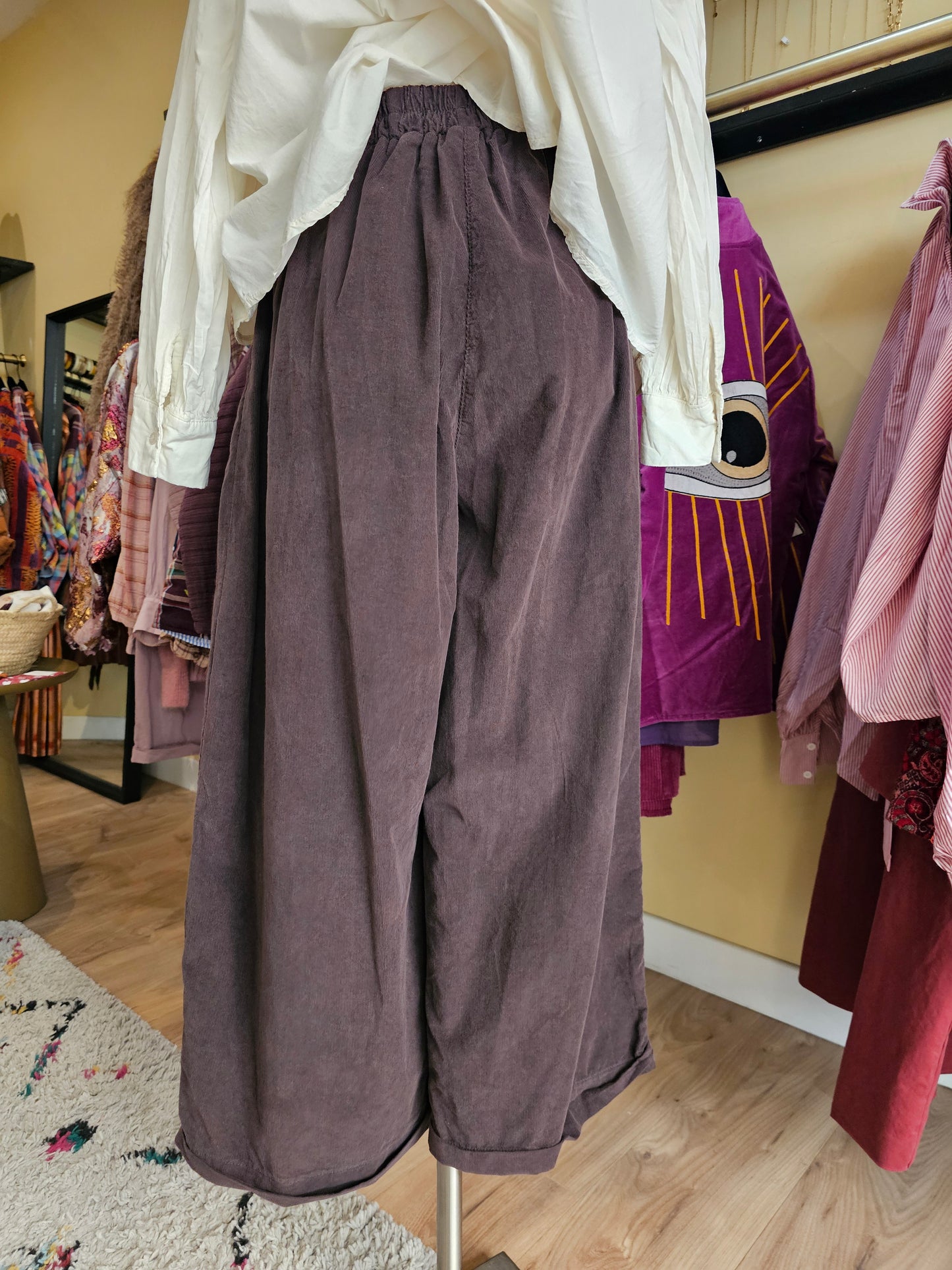 Pantalon large en velours Johanna Paris