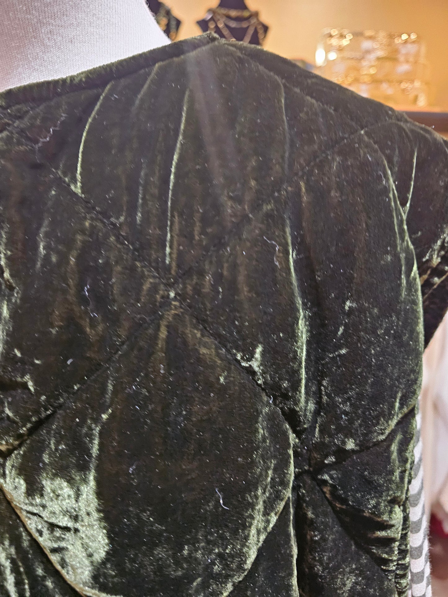 Gilet velours sans manche