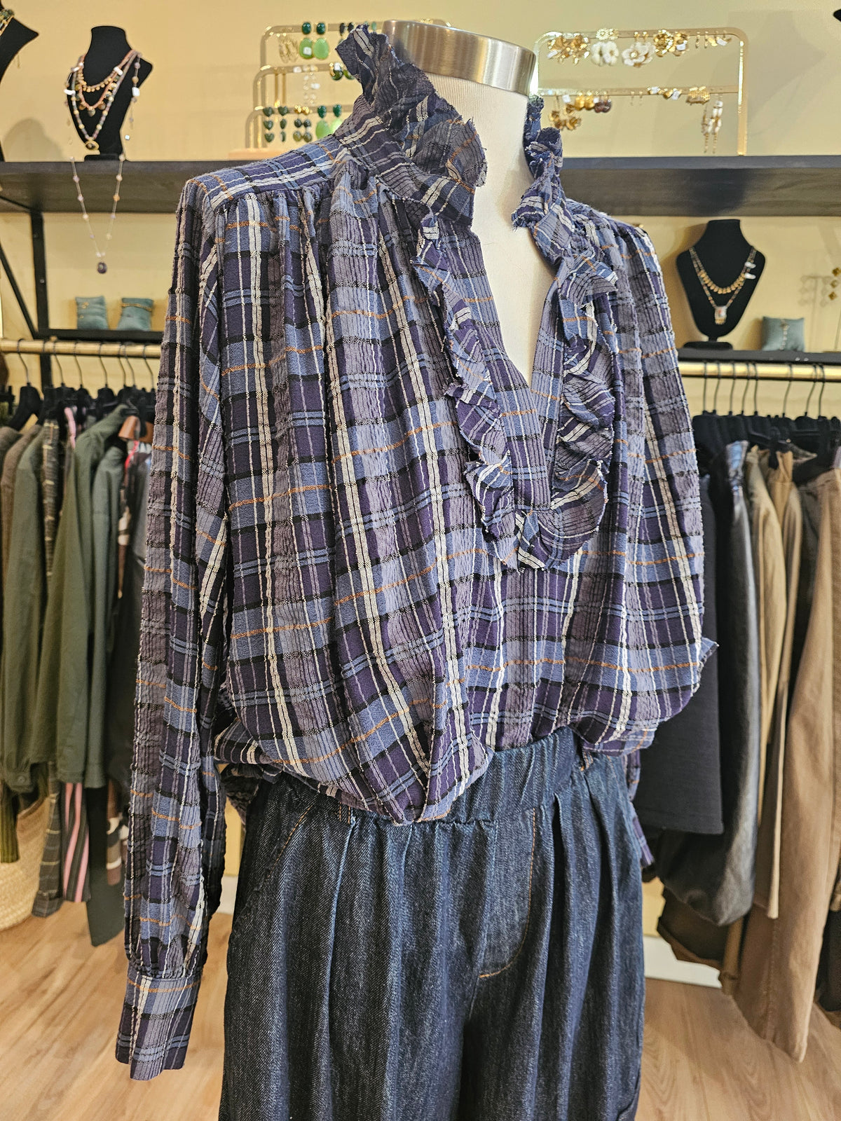 Blouse à carreaux Johanna Paris