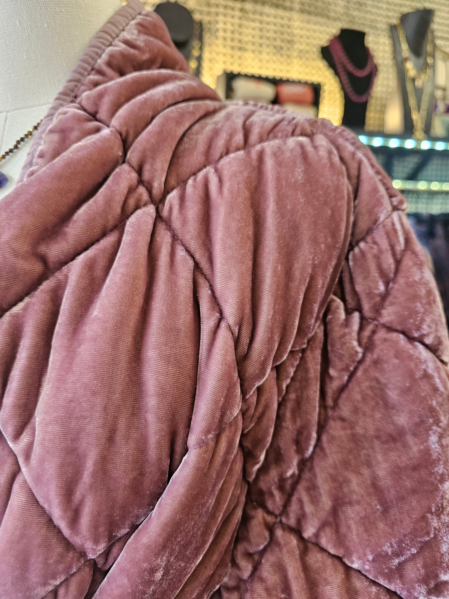 Kimono rose velours Johanna Paris