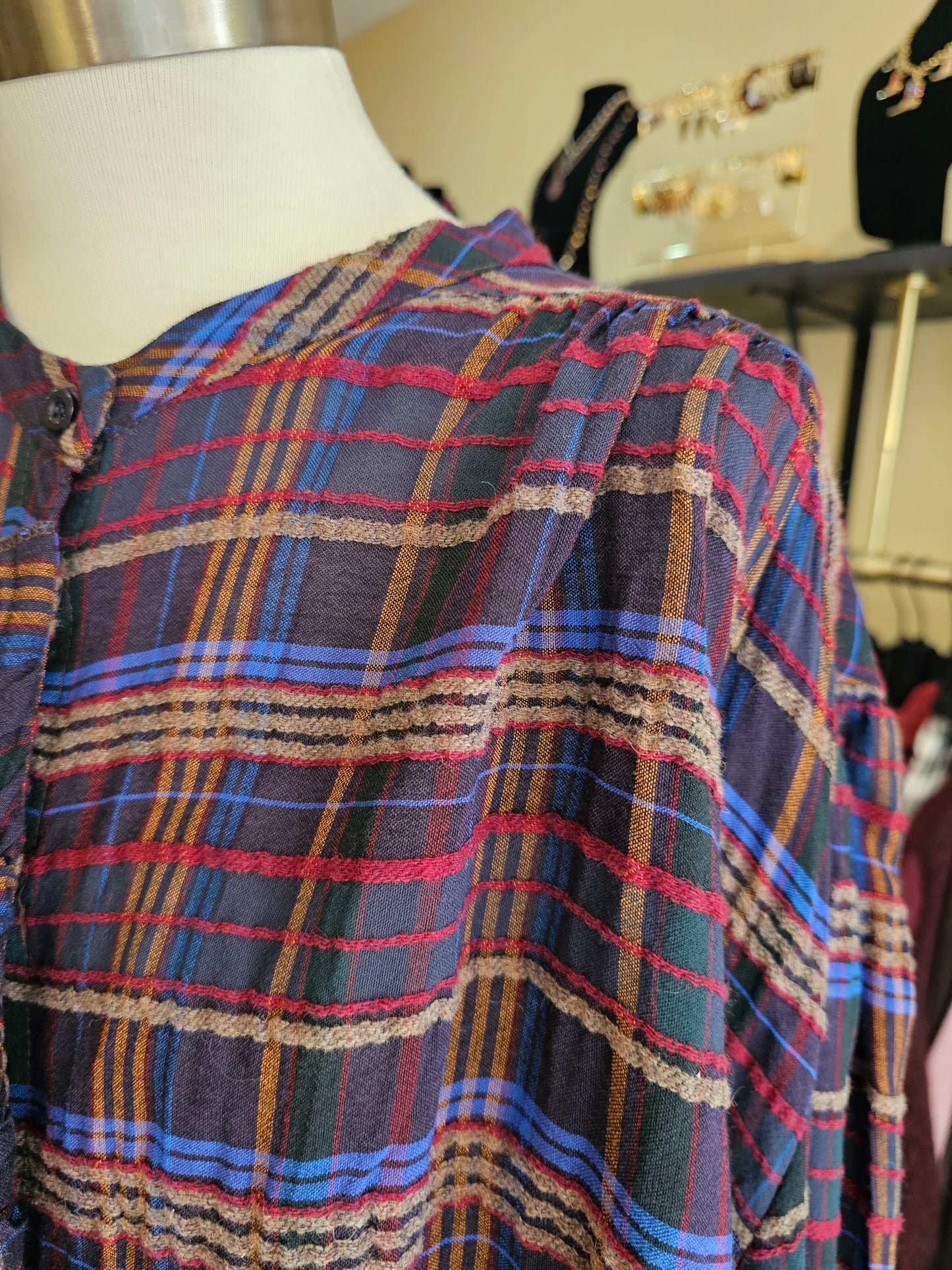 Chemise à carreaux