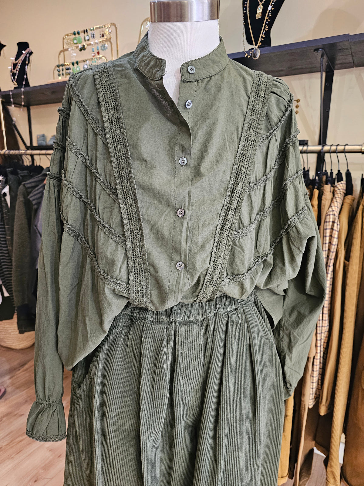 Chemise kaki Johanna Paris