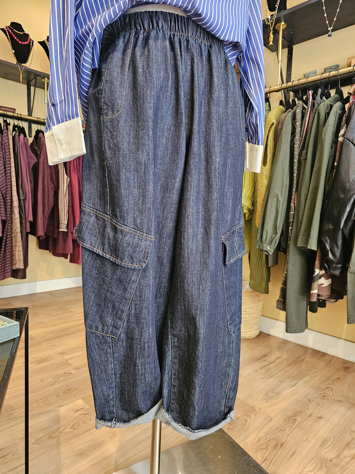 Pantalon magique cargo jeans Johanna Paris