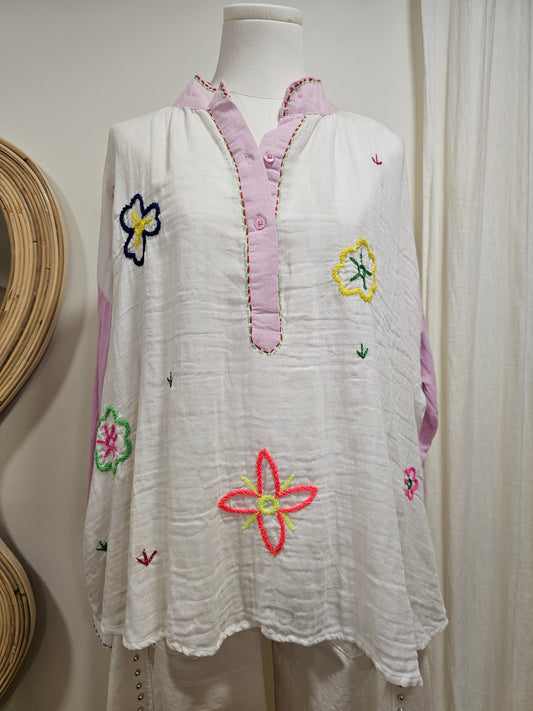 Blouse brodée The corner