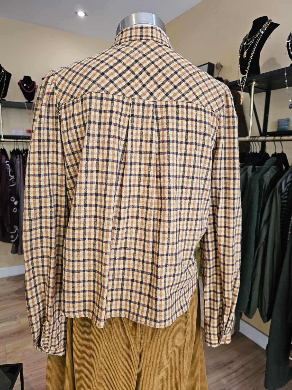 Chemise à carreaux col nœud Johanna Paris