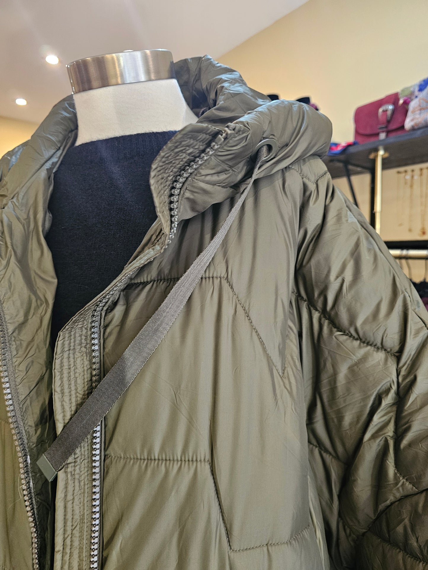 Doudoune longue kaki Johanna Paris