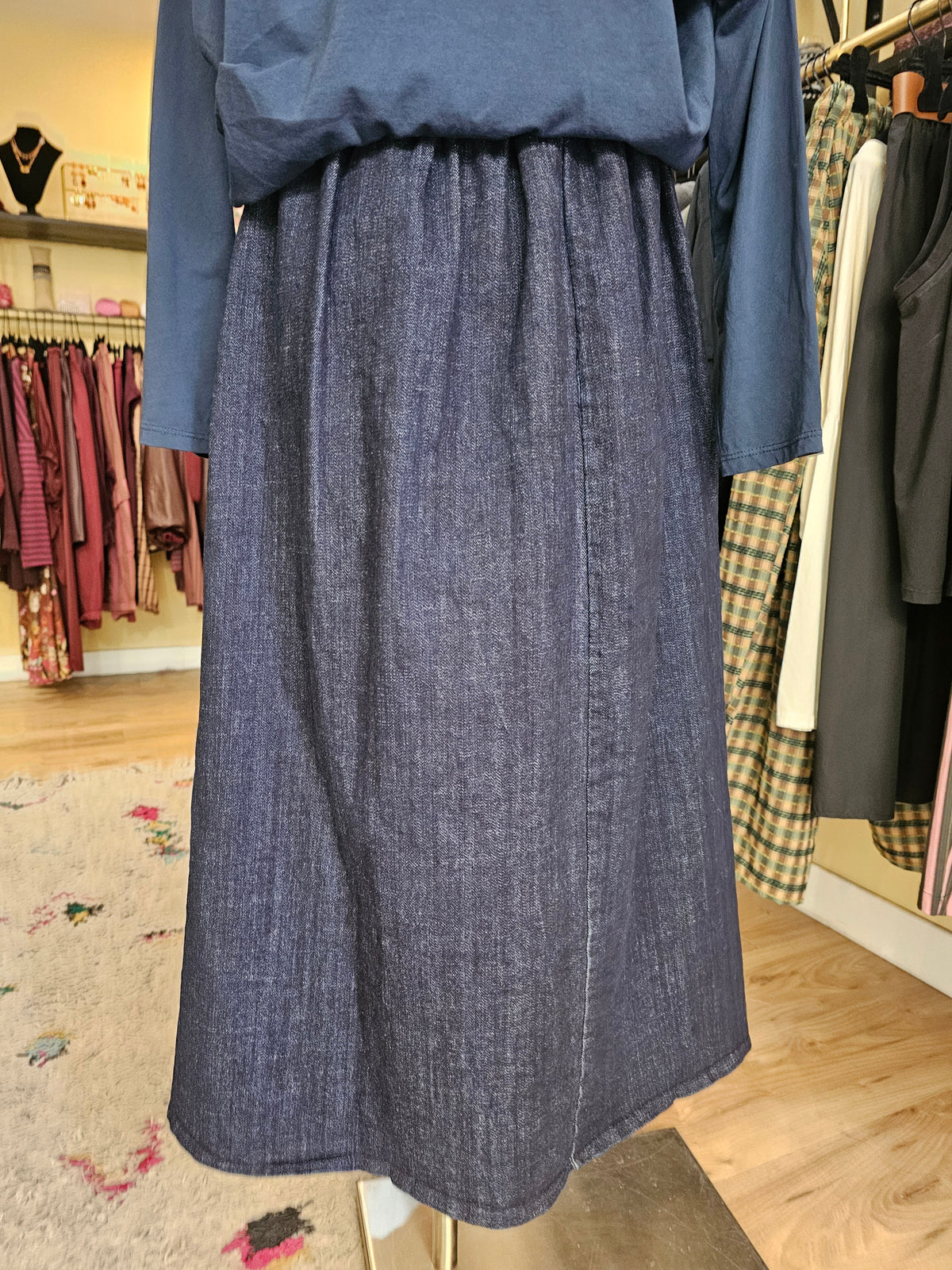 Jupe magic en jean Johanna paris