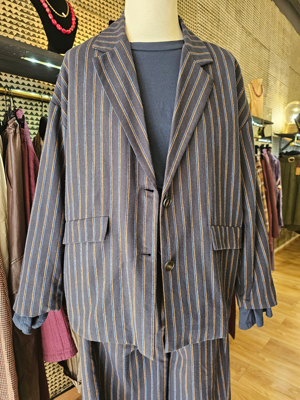 Veste marine rayée Johanna Paris