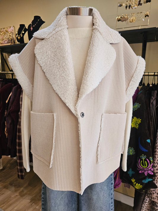 Veste velours doublee