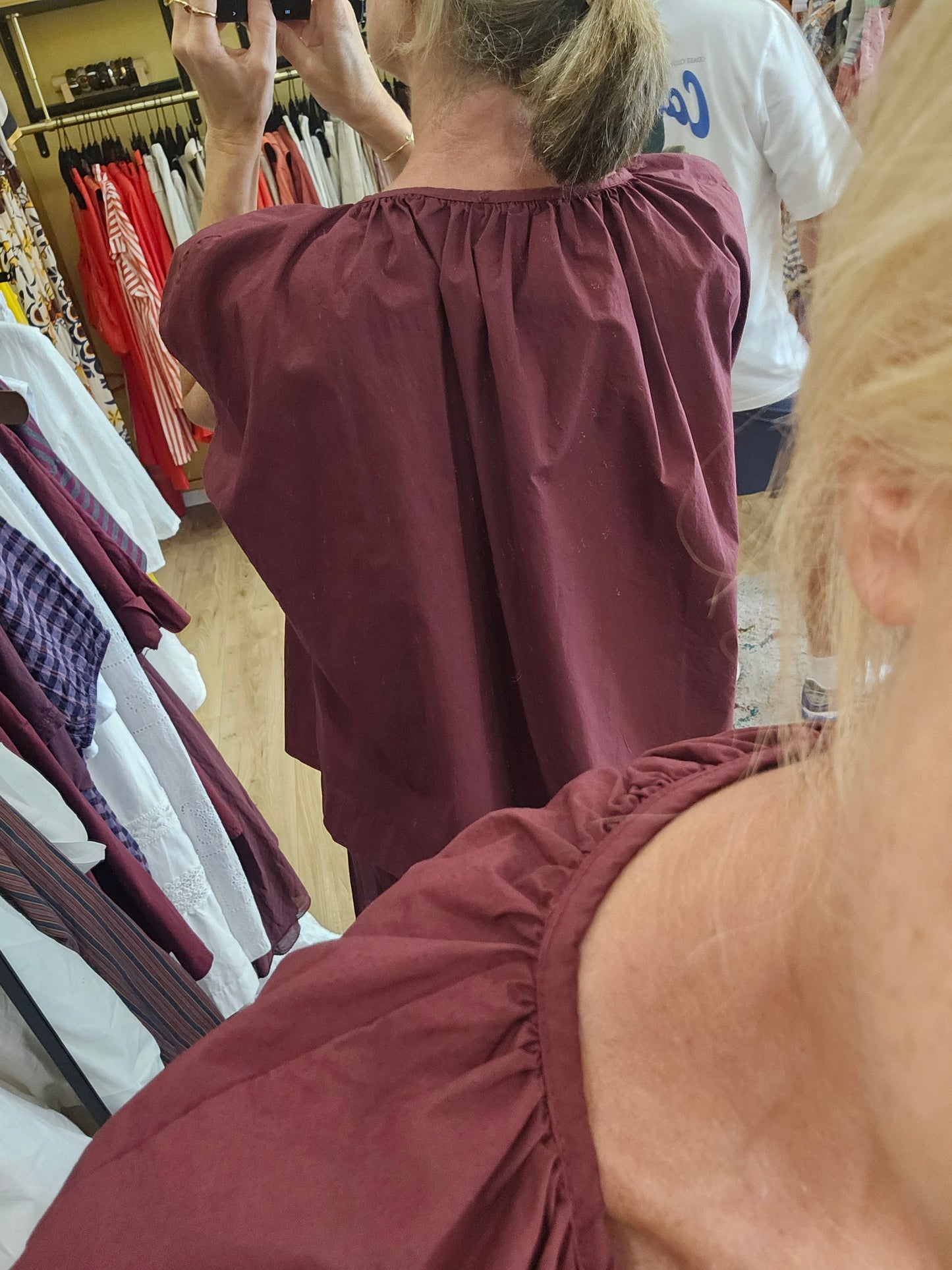 Top coton prune Johanna paris