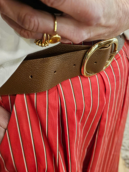 Jupe rayée rouge Johanna Paris