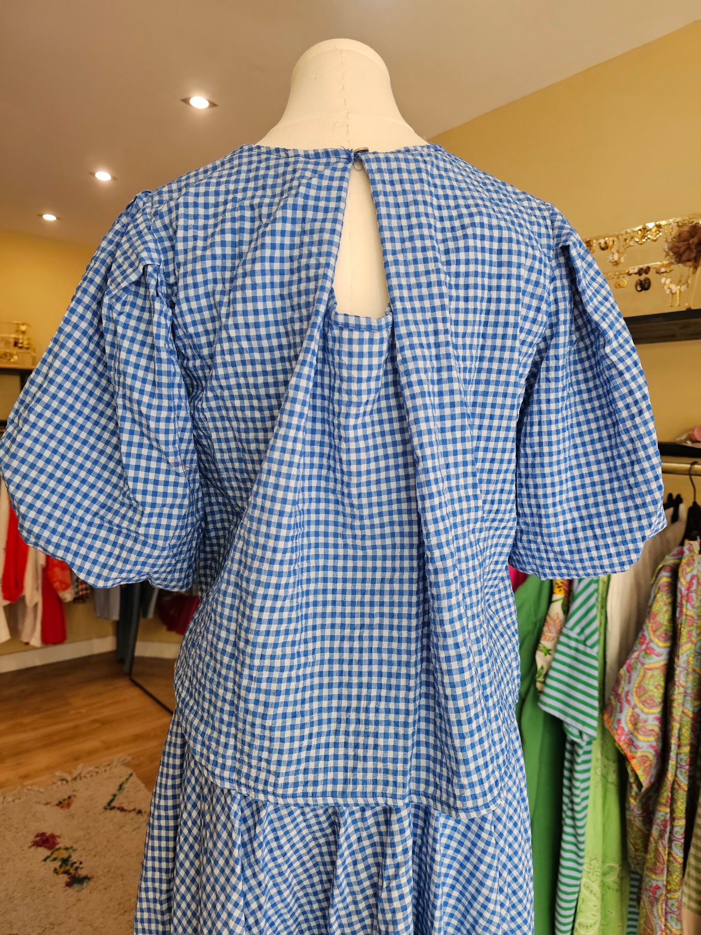 Top vichy bleu