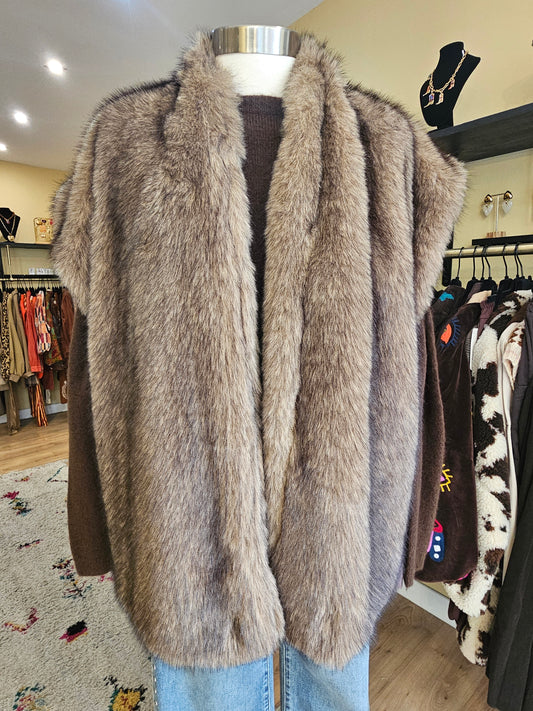 Veste fourrure sans manche Johanna Paris