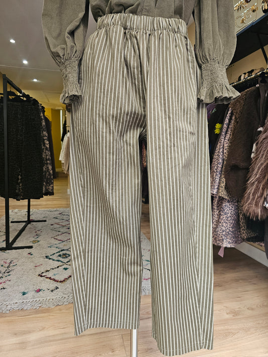 Pantalon magique rayé Johanna Paris