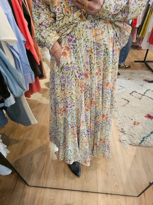 Jupe fleurie Johanna Paris