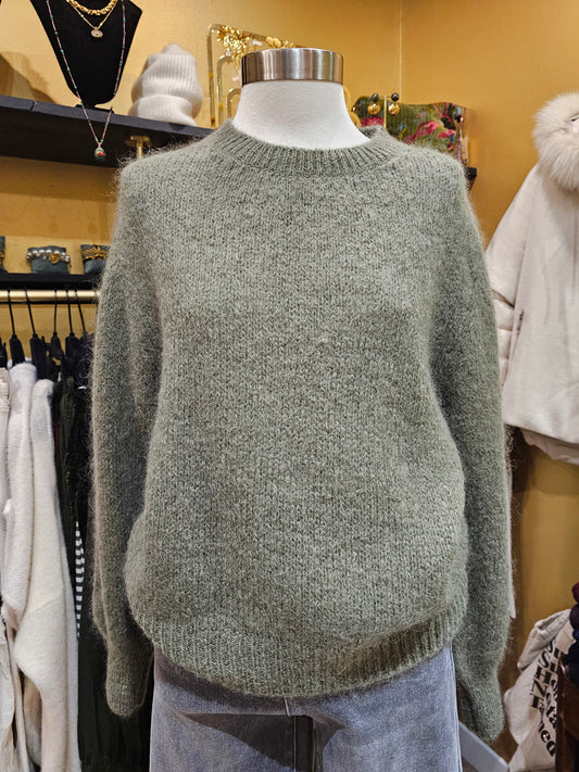 Pull mohair kaki Johanna Paris