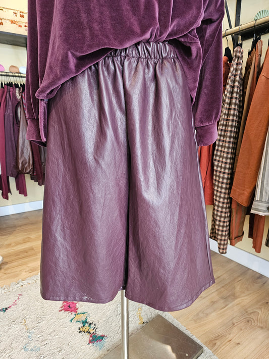 Jupe culotte prune Johanna paris