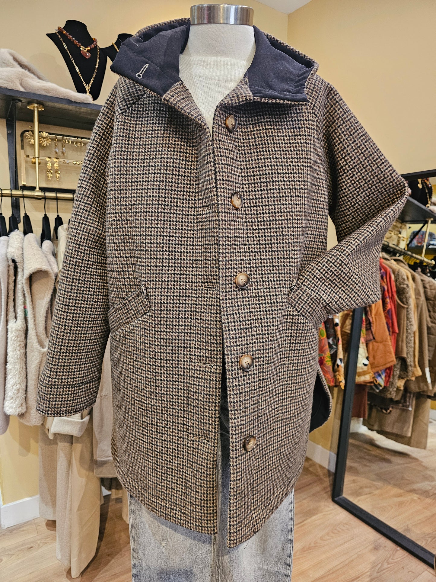 Manteau pied de poule Johanna Paris