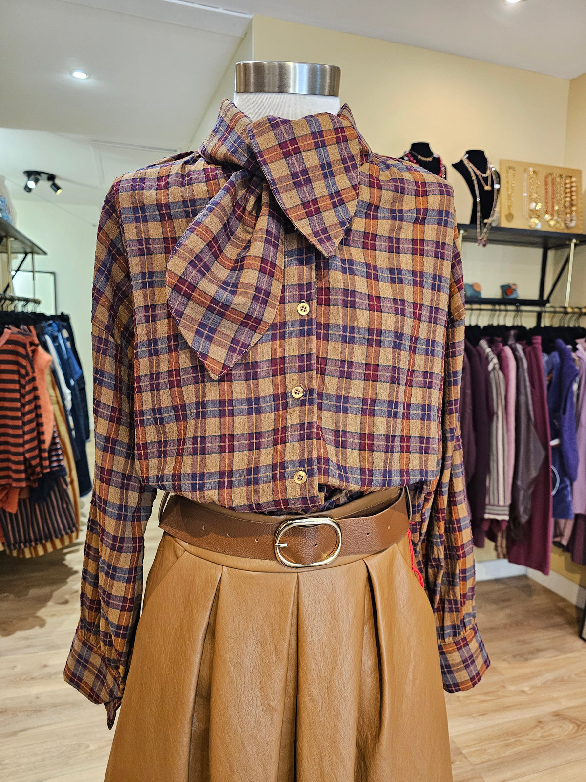 Chemise à carreaux johanna Paris
