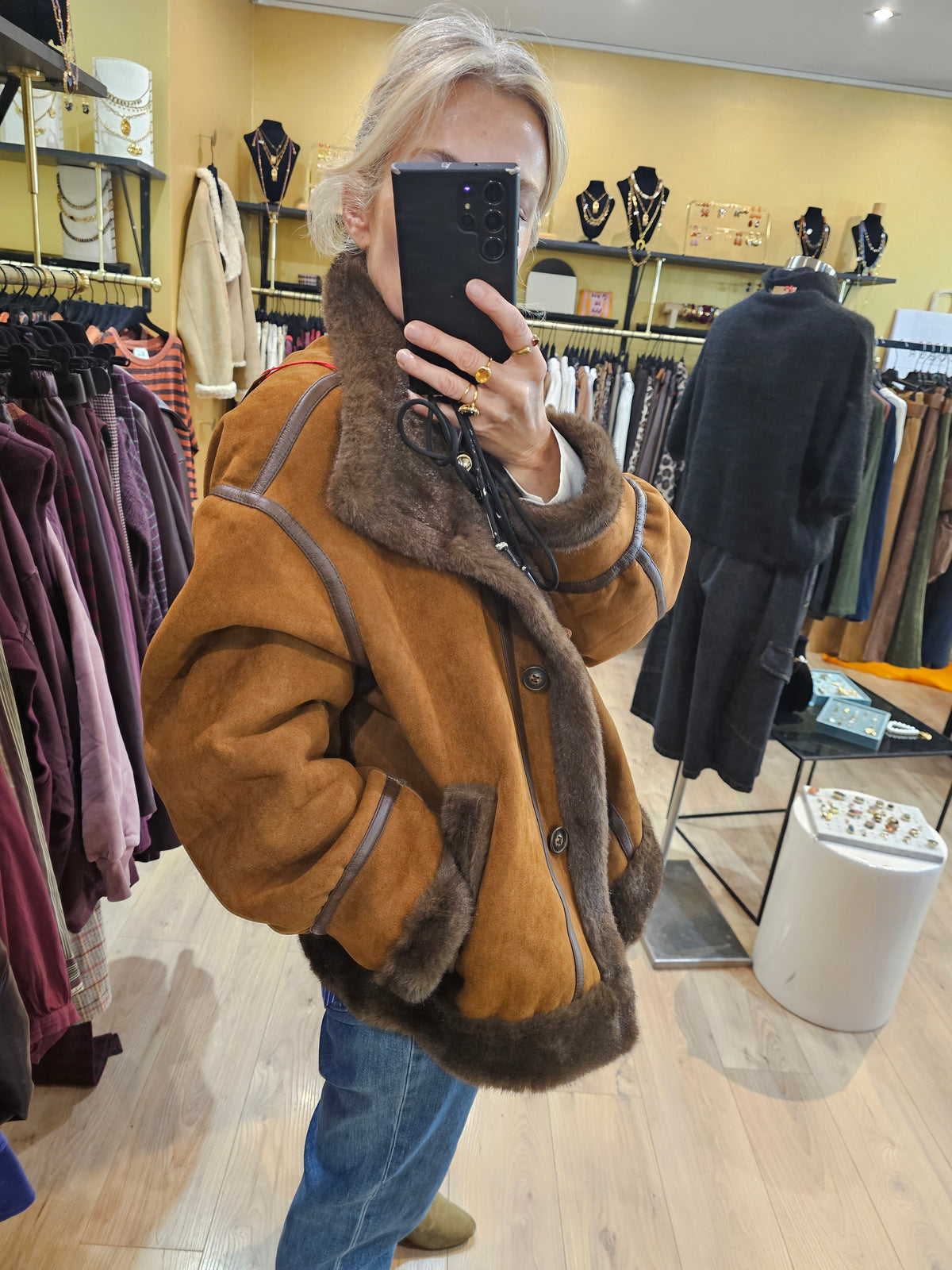 Blouson effet peau lainée Johanna Paris
