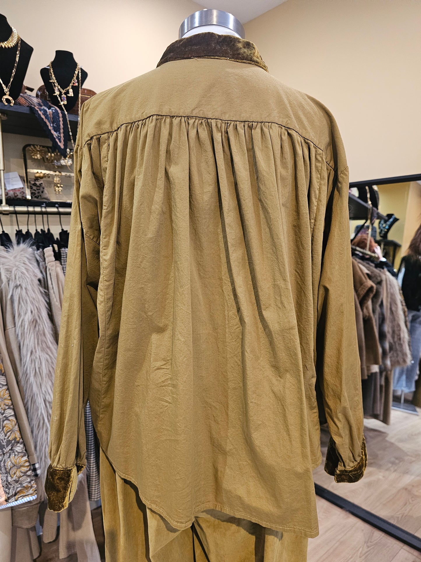 Blouse col velours Johanna Paris