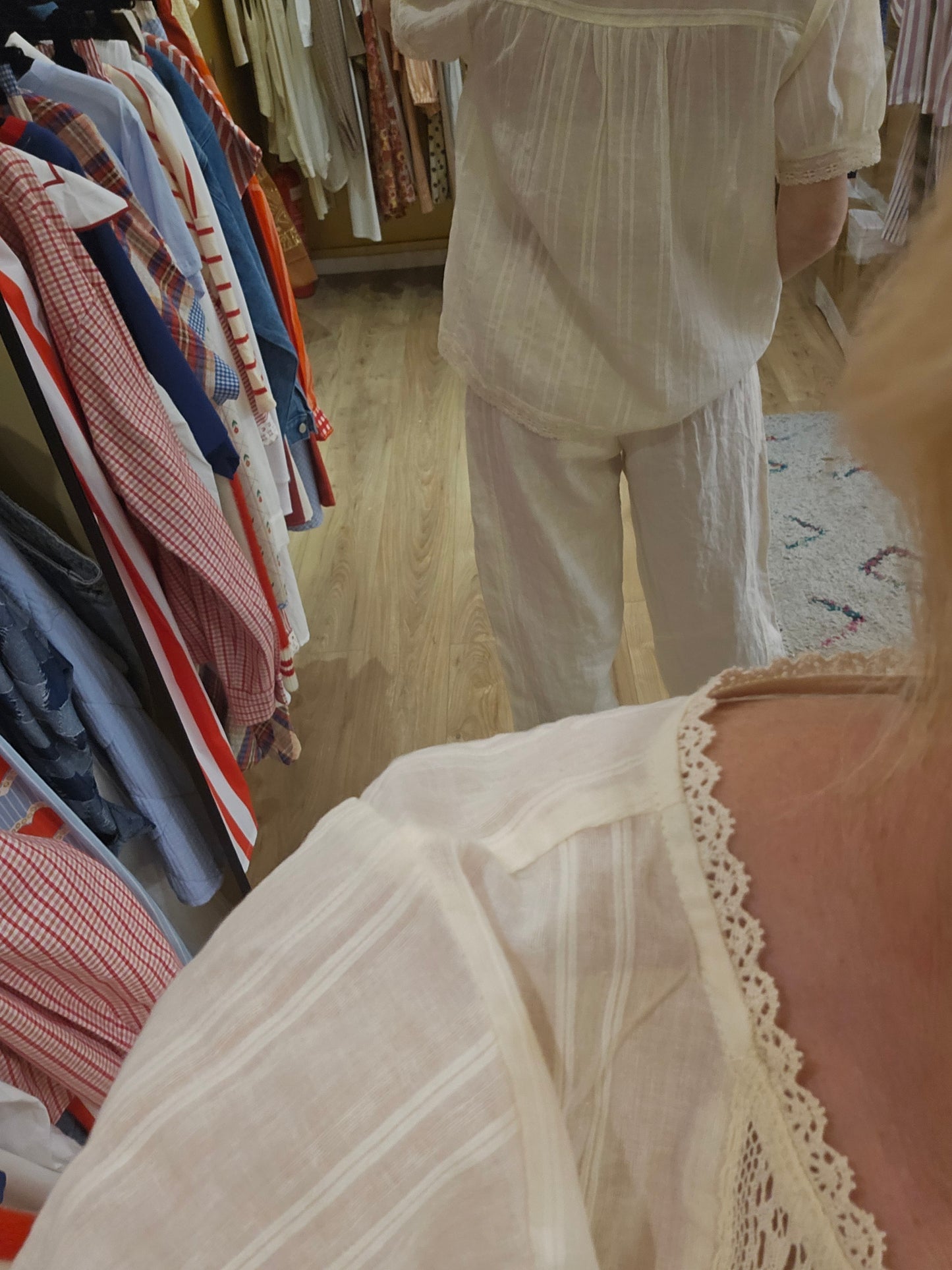 Pantalon en lin ecru