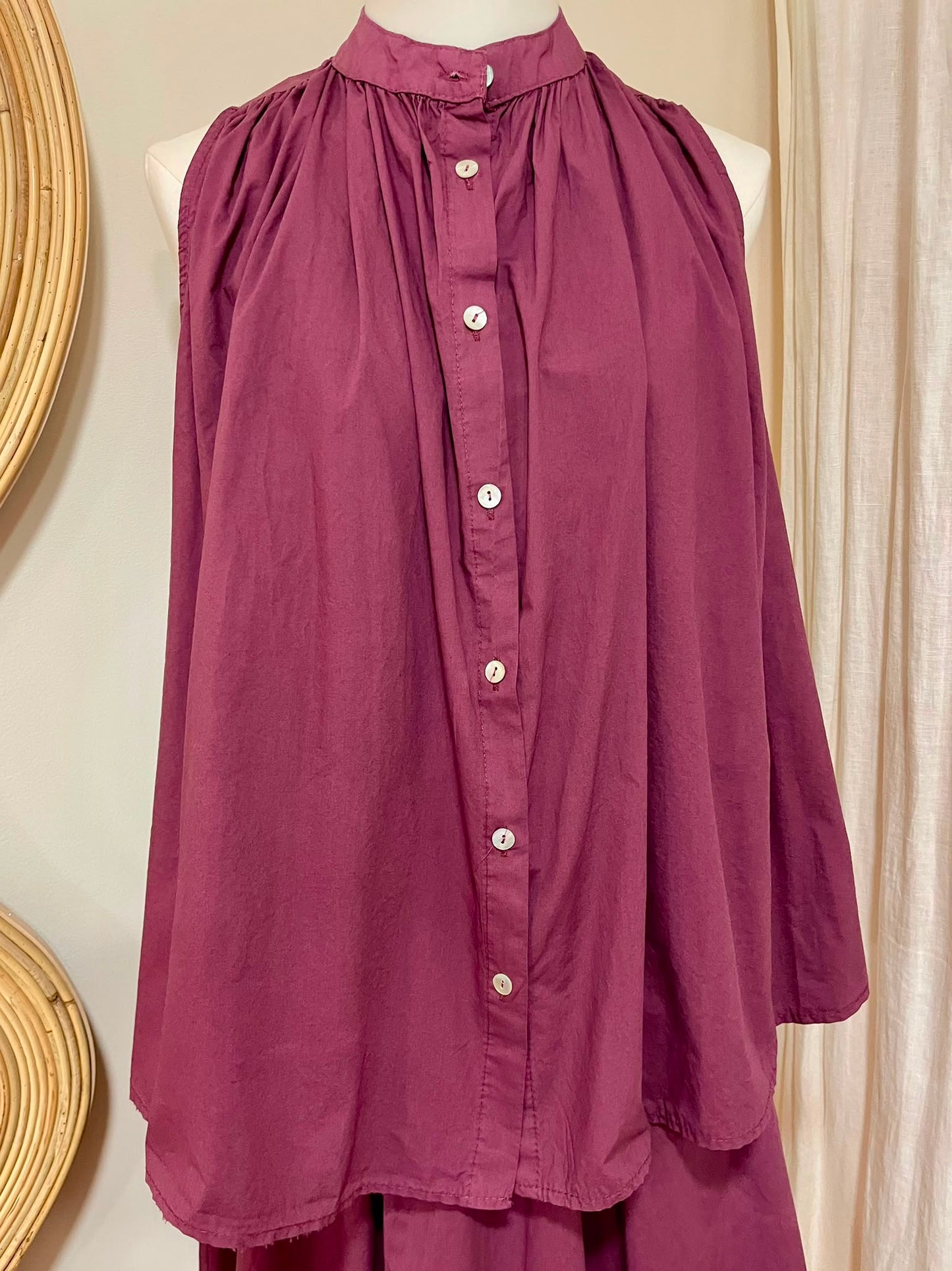 Top en coton prune Johanna paris